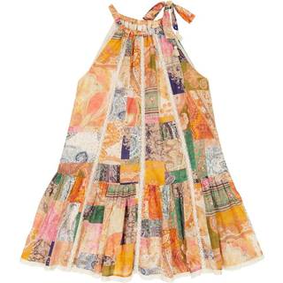 Zimmermann Kids Pattie striped shirred cotton dress - multicoloured - Y 2