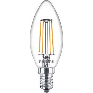 Philips LED pære Classic Kerte 4,3W/827 (40W) Klar 3-pak E14