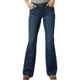 Wrangler Women's Retro Mae Mid Rise Wide Ben Buffer Jean Sophia 5 Lang