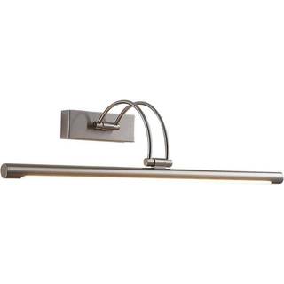 Lucande LED-gallerilampe Dimitrij, nikkel, metal, 54 cm