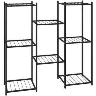 blomsterstativ 83x25x80 cm jern sort