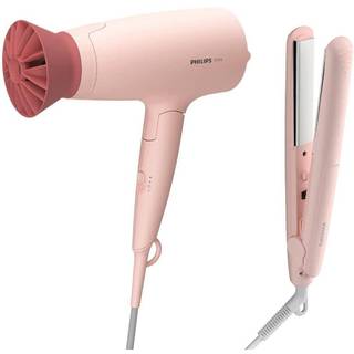 Philips BHP398/00 Hårstylingssæt med Hårtørrer + Fladjern