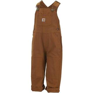 Carhartt Baby-Boys spædbarn vasket ænderbib samlet brun 3 mo.