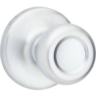 Kwikset Tylo Interi?r Passage Door Knob H?ndtag til skab og gangd?re, der ikke er l?st doorknob satin krom 1 t?lling (pakke p? 1)
