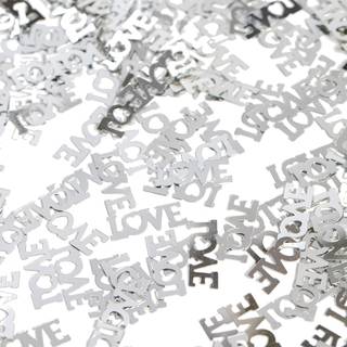 Sølv Love konfetti