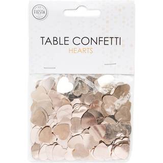 Rosa Guld Hjerter Konfetti 14 Gram (ca. 1 cm)