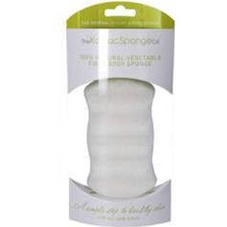 Premium 6 Wave Body Konjac Sponge Pure White