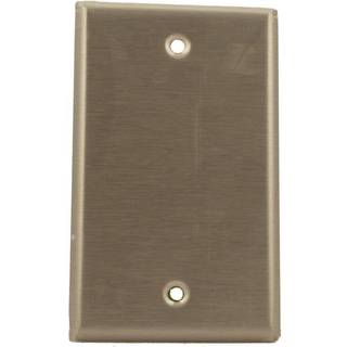 Leviton 84014 1-bande Ingen enhed Blank Wallplate Standard Size Box Mount rustfrit st?l (24 pakke)
