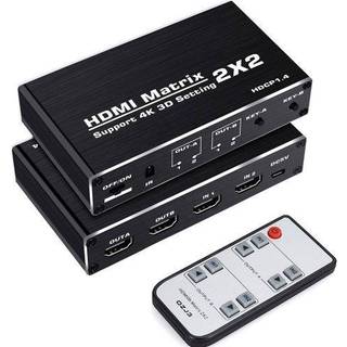 NÖRDIC Matrix HDMI skifte 2 til 2 HDMI 2.0 4K 60Hz HDCP1.4 3D YUV 4: 2: 0