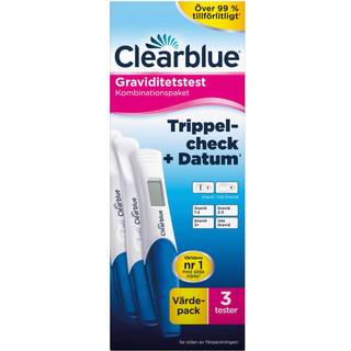Clearblue Triple Check Graviditetstest - 3 stk.