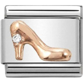 Nomination Rose Gold Crystal High Heel Charm