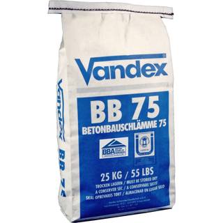 Vandex bb 75 25 kg grå fugtisolering beton / murværk forbrug: 4-6