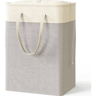 Simplehouseware rektangel terylen bomuld sammenfoldelig vaskeri h?mmerkurv gr?