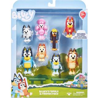 Bluey Familen og venner figurer 8 pk.