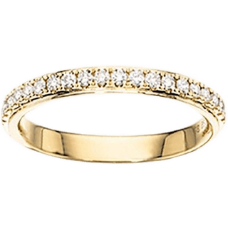 Dazzling - 14 kt guld ring med i alt 0,27 ct W/Si