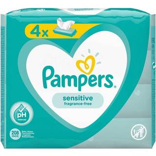 Pampers Sensitive Vådservietter til børn til sensitiv hud 4x52 stk. - 4x52 stk.