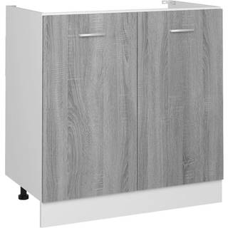 Bundskab Til Vask "Lyon" Grå Sonoma 80X46X81,5 Cm Konstrueret Træ