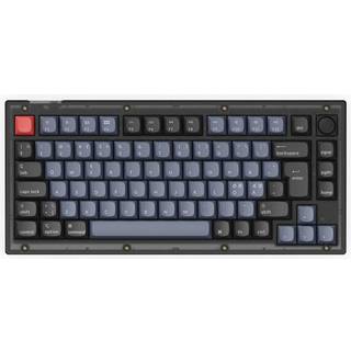 Keychron V1 75% Tastatur Knob Version RGB Hotswap [K Pro Red] - Frosted Black
