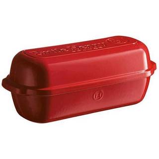 Batard brød bradepande, keramik, 39x16,5 cm/4,5 l, Burgundy - Emile He