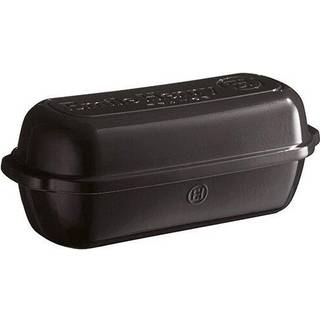 Batard brød bradepande, keramik, 39x16,5 cm/4,5 l, Charcoal - Emile He