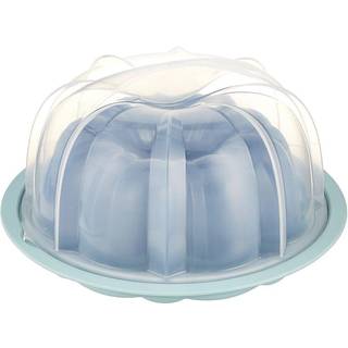 Nordic Ware gennemsigtig kageholder bundt pan sølv