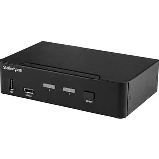 StarTech.com 2-Port DisplayPort KVM Switch - 4K 60Hz - TAA Compliant - KVM / audio / USB switch - 2 ports