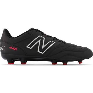 New Balance Mænd 442 V2 TEAM FG i Sort/Hvid læder, Størrelse 42