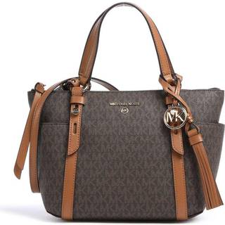 MK Sullivan Small Logo Top-Zip Tote Bag - Brown - Michael Kors - ONE SIZE