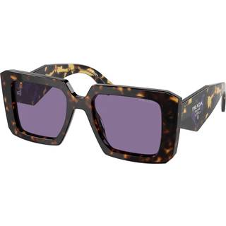 Prada Kvinde PR 23YS 2AU05Q Solbriller Acetat Skildpadde Violet Firkantet Normal