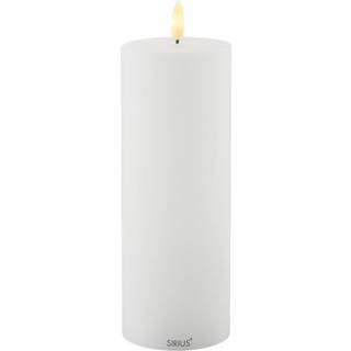 Sille Genopladelig, Ø7,5 x 20 cm, hvid
