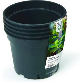 Nelson Garden 5729 Plastkrukke sort, Ø 17 cm, 5-pak, 2 L