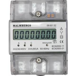 Digital KWh-måler 3-Faset, 63A