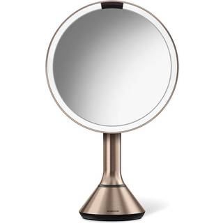Simplehuman Sensor spejl med touch-kontrol lysstyrke og dobbelt lysindstilling, rosenguld