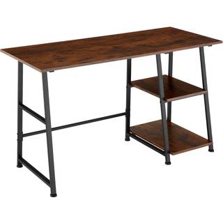 Paisley skrivebord 120x50x73,5cm - Industrielt mørkt træ, rustikt