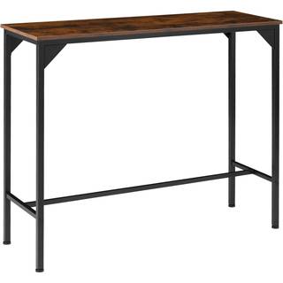 Barbord Kerry 120x40x100,5cm - Industrielt mørkt træ, rustikt