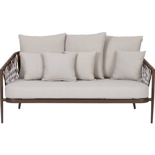 Harvey havesofa 3 pers. inkl. hynder, brun.