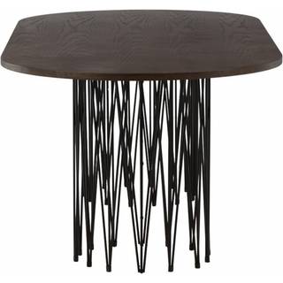 Stone oval Ovalt spisebord  - Sort og Mocca