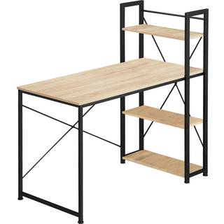 Skrivebord Hershey 122x61x120cm - Industrielt lyst træ, egetræ Sonoma