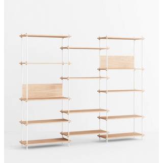 MOEBE S.200.3.A Reol System Eg/hvid