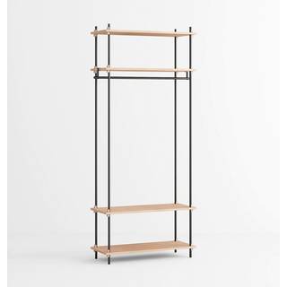 Moebe Reolsystem s.200.1.F Open Wardrobe - Sort/eg