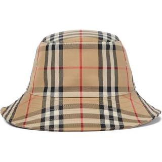 Burberry Kids Vintage Check cotton-blend bucket hat - beige - Y 4