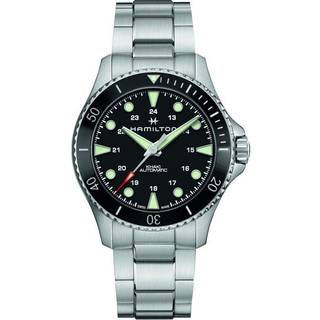 Hamilton Khaki Navy Scuba Automatic Black Dial Stainless Steel Bracelet Men's Watch H82515130