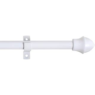 Debel Cafestang 12mm - Forskydelig 135-225 Cm Hvid