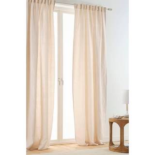 NORA multifunktionsgardin, 2-pak - Beige