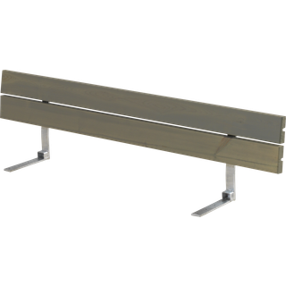PLUS ryglæn til plankebænk, gråbrun/nåletræ, 166 cm