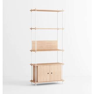 Moebe Shelving System (S.200.1.B) Oak/White