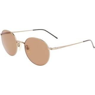 Calvin Klein Unisex CK22110TS 716 Solbriller Titanium Guld Brun Rund Normal