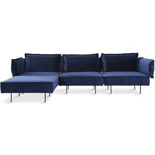 HANDVÄRK Furniture The Modular Sofa 300 w/ Chaise Velvet Royal Blue