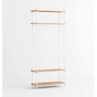 Moebe Reolsystem s.200.1.F Open Wardrobe - Hvid/eg