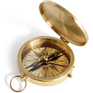 Pocket Compass Brass